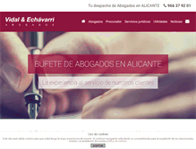 Tablet Screenshot of abogadosalicante.com